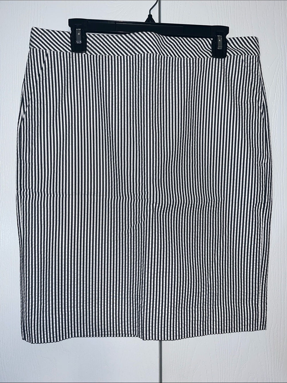 J Crew No. 2 Pencil Striped Seersucker Skirt